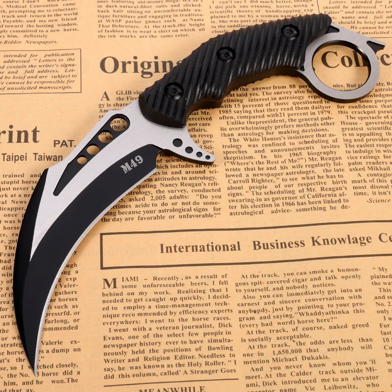 Нож-Когтеточка D2 высокопрочный для выживания в полевых условиях | Инструменты