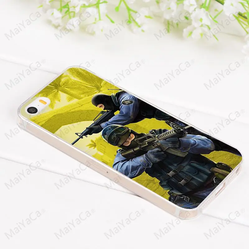 16 Чехол для телефона MaiYaCa cs go С Пистолетной игрой для iPhone 6S 6plus 7plus 8 8Plus X XS XR 5 5S 11pro max 11pro чехол - Цвет: 16