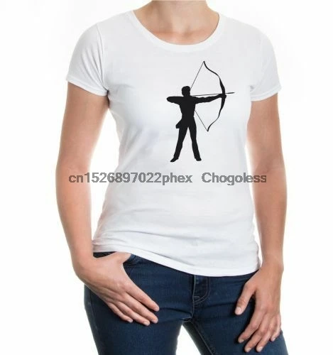 Женская футболка с коротким рукавом для девочки стрельба из лука шутер