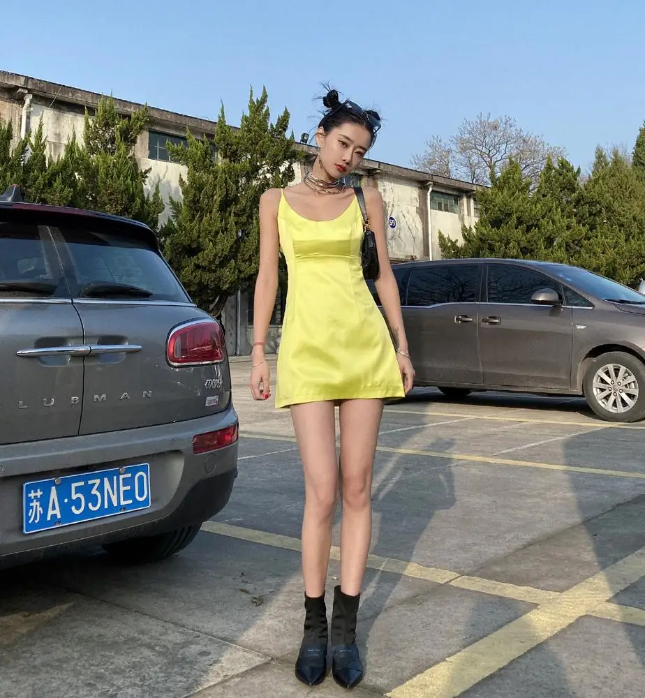 Летнее коктейльное мини платье на подтяжках для девочек вечерние платья диско