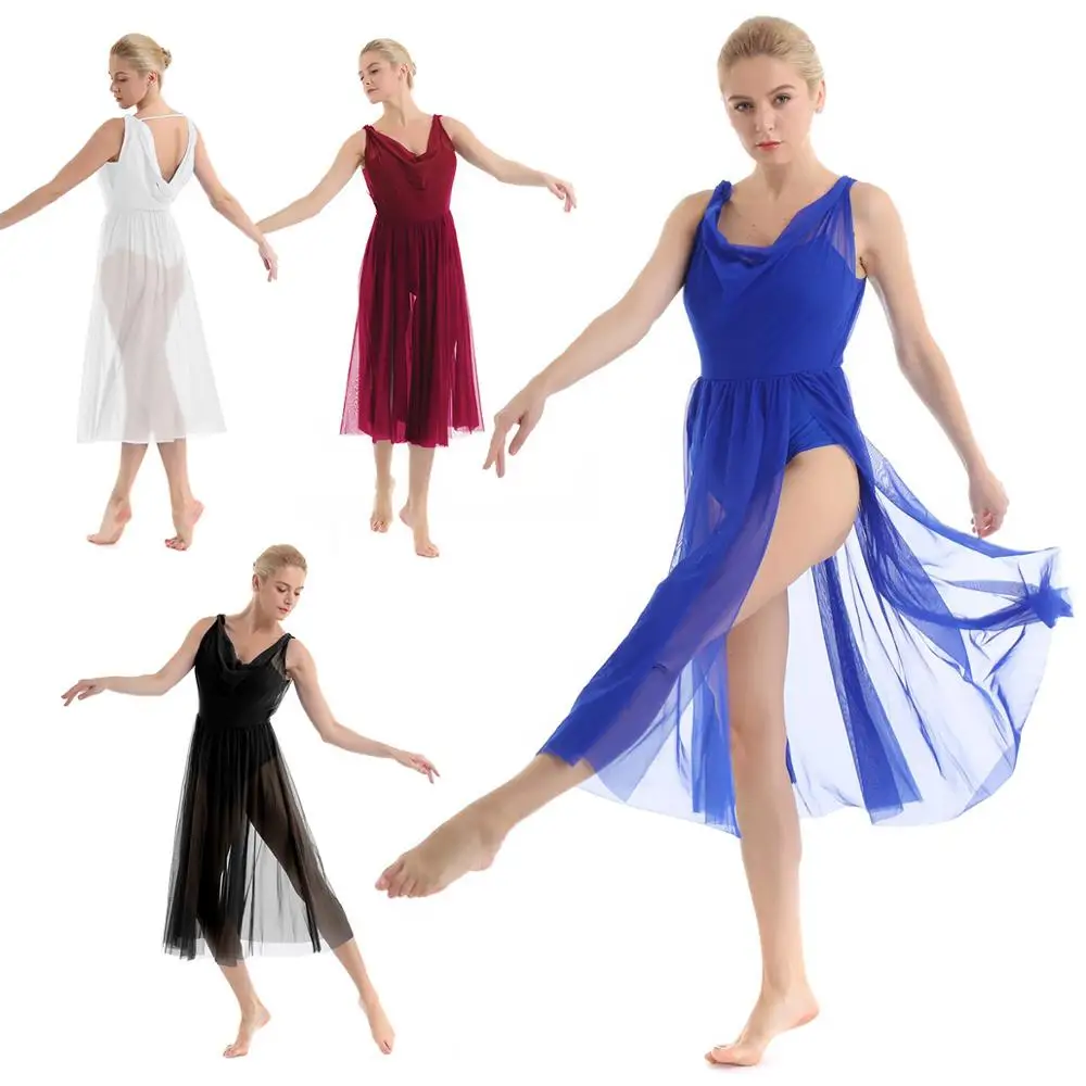 Элегантное женское балетное танцевальное платье современное трико для