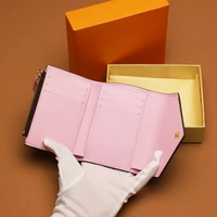 high quality top designer wallet credit card bag women short wallet summer fashion women wallet with box 41937aaa