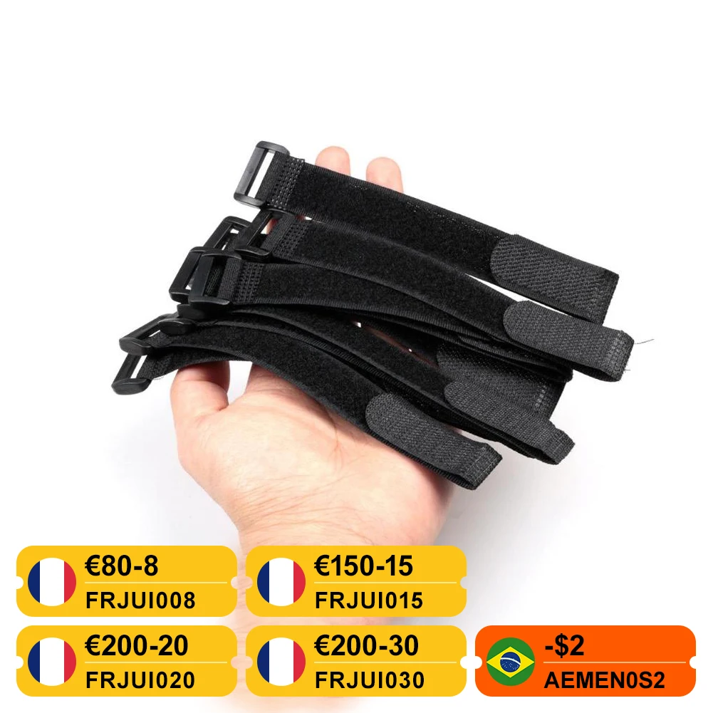 10 шт. держатель галстука для удочки ремни подтяжки застежка-липучка кабельные