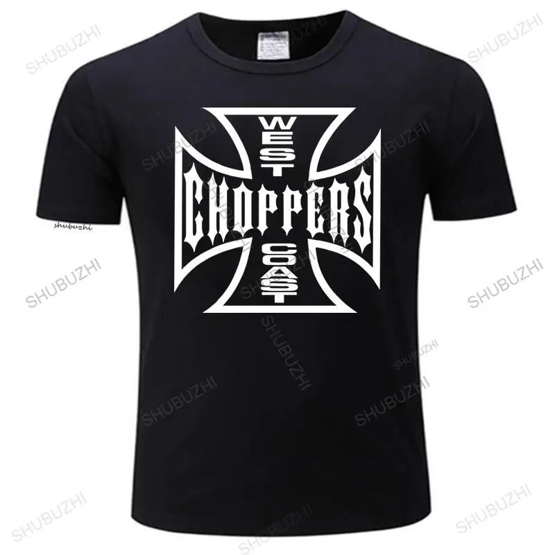 Cool Mens tees West Coast Chopper Skull Logo Bike Biker Motorbike Motorcycle Black T-Shirt Cool Short T Shirt Tops Tee Shirt