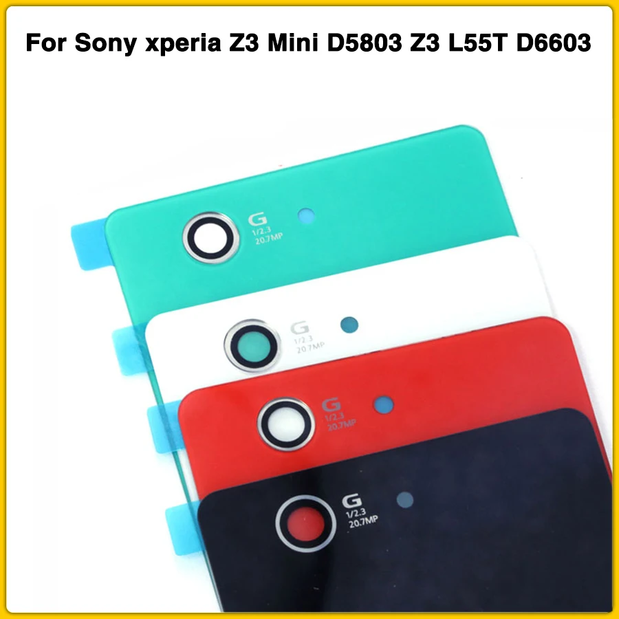 Z3 корпус стеклянная крышка для sony xperia z3 Mini D5803 L55T D6603 батареи задняя двери +