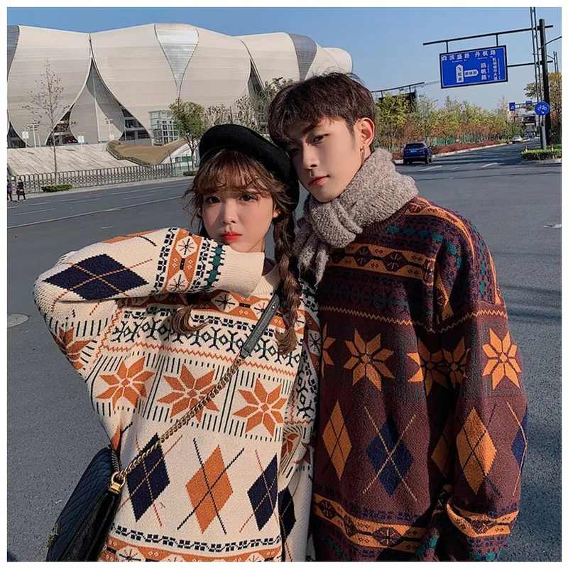 

Осень/Зима 2021 Новинка женские свитера, влюбленные, свитера, универсальная верхняя одежда свитера, корейские свободные свитера, женские