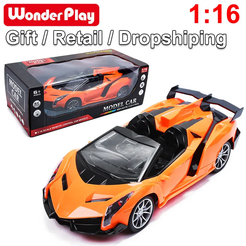 Wonderplay 1/16 Официальный Лицензированный Радиоуправляемый автомобиль для Lamborghini Veneno спортивный гоночный автомобиль Радиоуправляемый автомобиль игрушки из алюминиевого сплава для детей