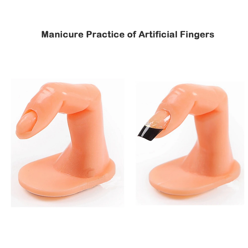 

Nail Training Hand Flexible Soft Plastic Hand Model Flectional Mannequin Fake Hand Nail Art Practice Display Tool