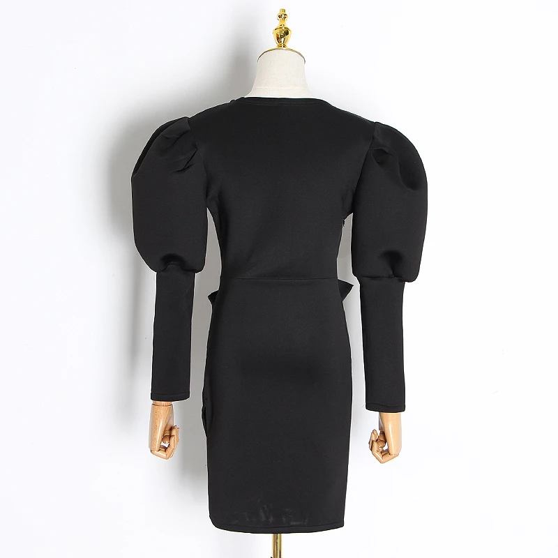 TWOTWINSTYLE Повседневное на шнуровке с бантом вечерние платье Для женщин v образным