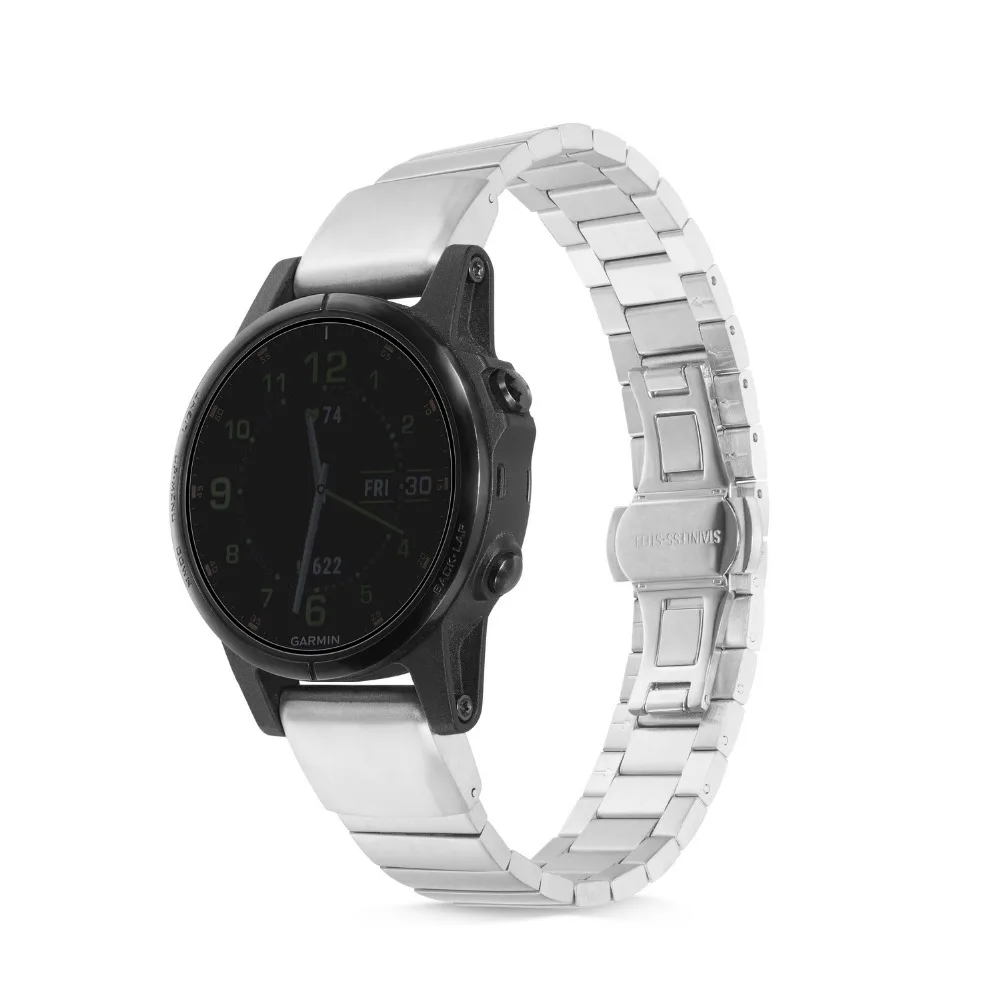 Ктаб Fenix 6X/5X плюс ремешок Металл Quick Fit 26 ремешок для наручных часов mm для наручных gps-часов Garmin Fenix 6X/6X Pro/5X/5X Плюс/stylo 3/3HR смарт-часов 22 мм для наручных часов Garmin Fenix 6/Fenix 6 pro/ fenix 5/Fenxi 5 Plus 20 мм Garmin Fenix 6S Fenix 5s/Fenx5S Plus