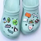 Шармы-Кроксы Shook, аксессуары для садовой обуви, украшения с пряжкой, Кроксы, браслет для детей на Рождество