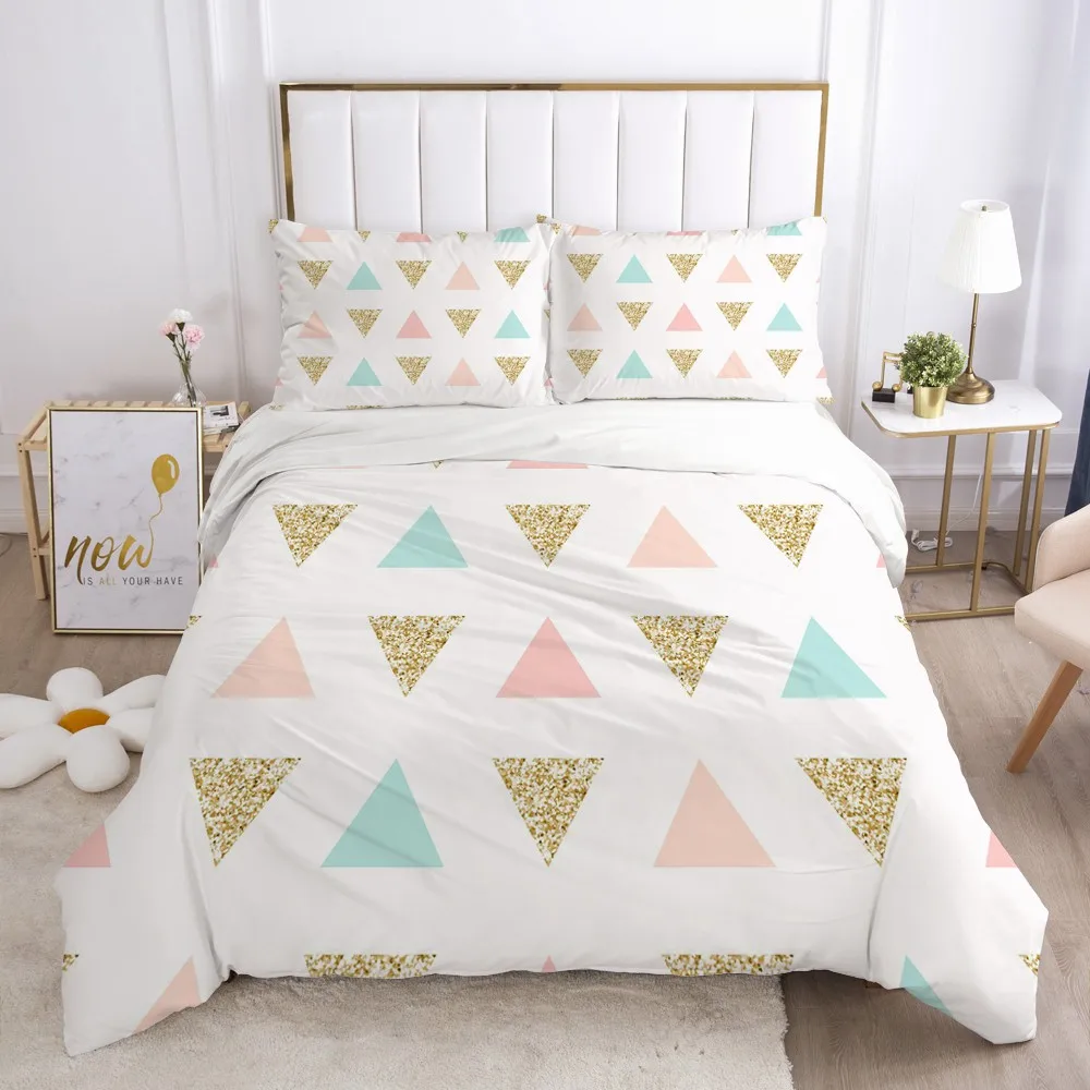 Наборы постельного белья с 3D мраморным дизайном пододеяльник Комплект стеганое