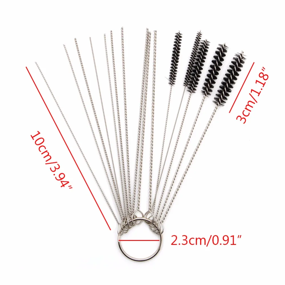 Новый карбюратор углеродная грязеотталкивающая струя удаление 10 чистящих игл + 5