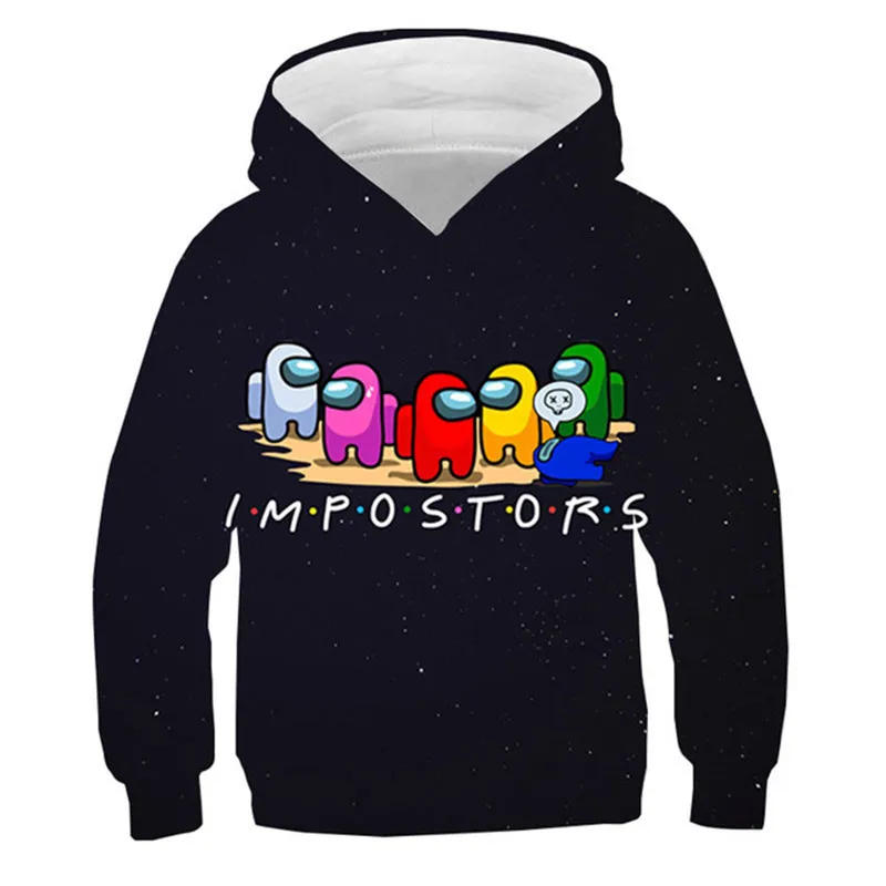

Fashion 3D New Game Among Us Hoodies Kids Funny Casual Game Sweatshirt Children Boys Girls Clothes Cool Oversized Pullover Tops