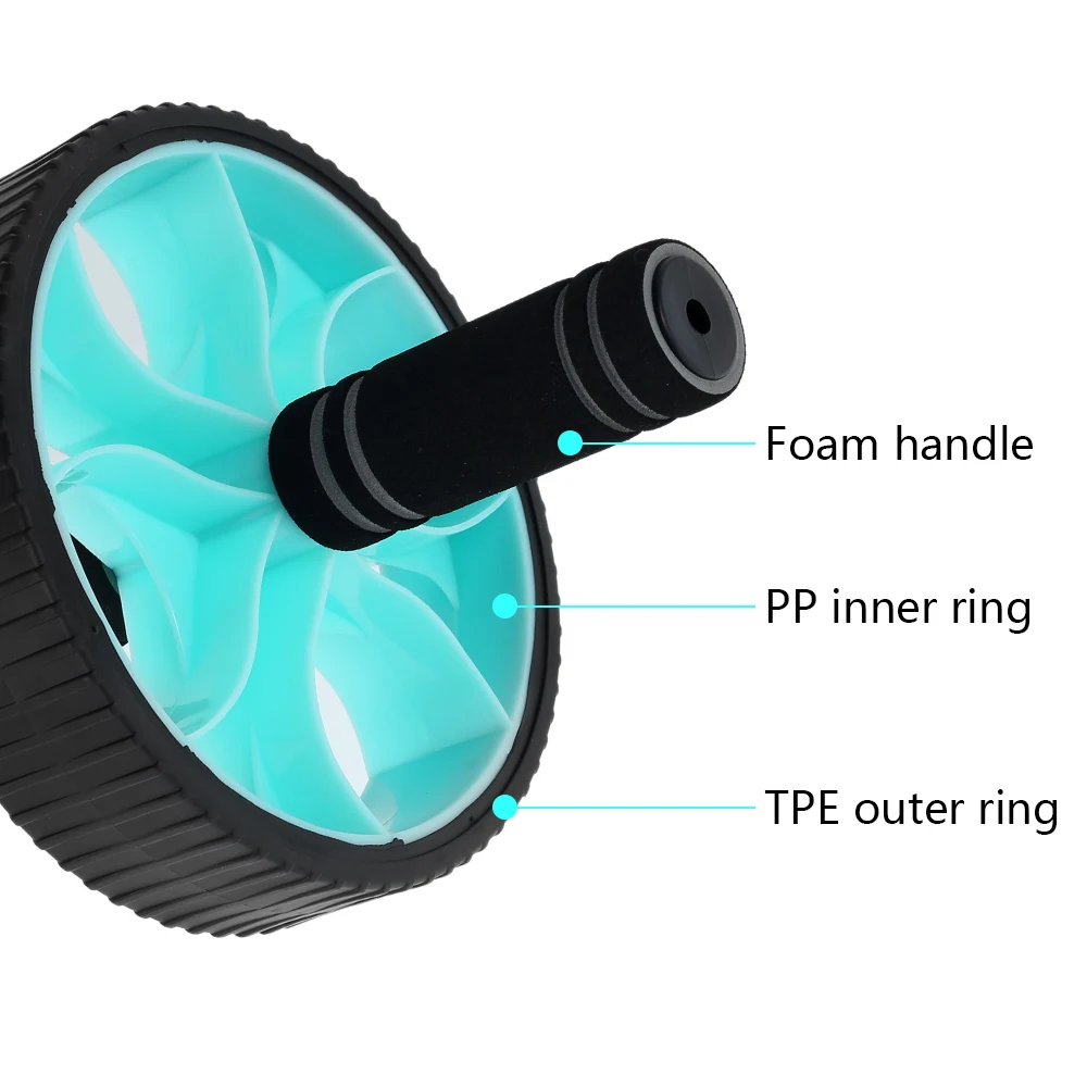 Тренажер для мышц живота AB ролик брюшного пресса колесо упражнений в тренажерном