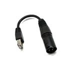 Кабель-адаптер 15 см с RJ45 на XLR, 3 штырьковых разъема для мужского стандарта, для светодиодный ных контроллеров,  адаптер