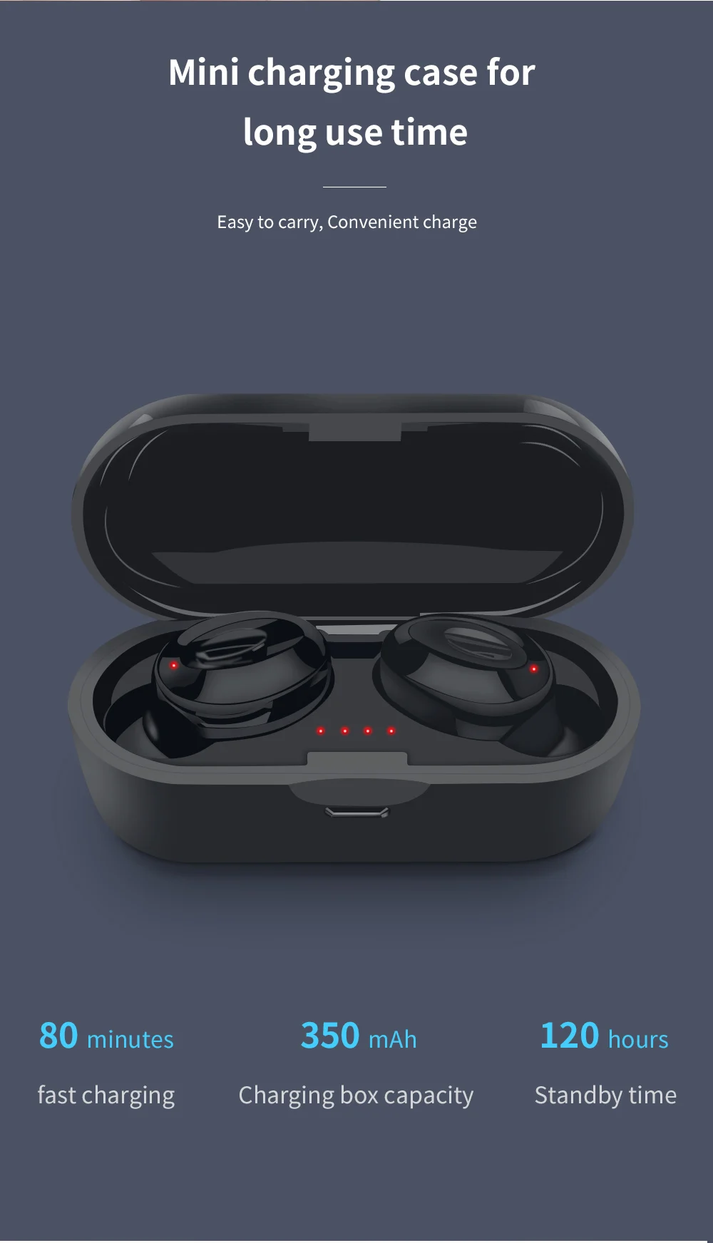 FBYEG XG15 настоящие беспроводные наушники, Bluetooth наушники, спортивные наушники для телефона с зарядной коробкой, игровая гарнитура с микрофоном