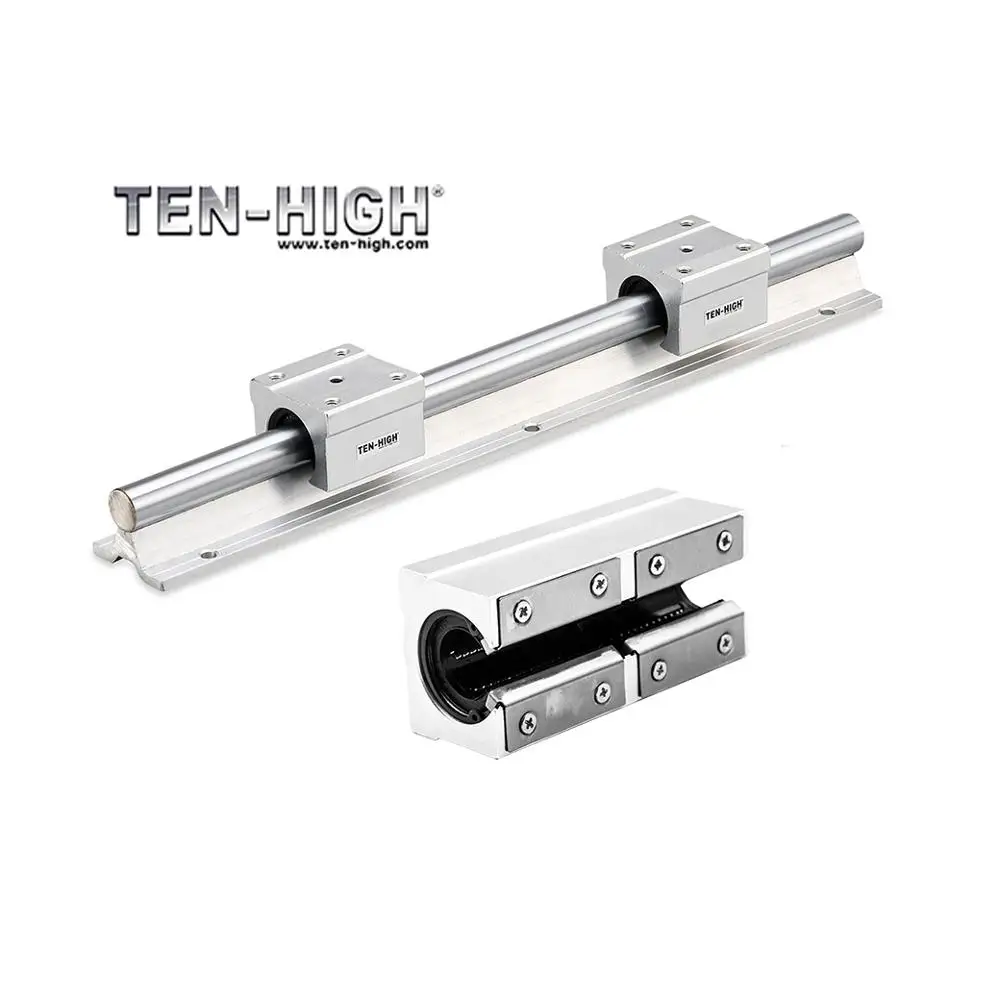 TEN-HIGH SBR12 1PCS 12mm linear rail guide with 2PCS SBR12UU/LUU block cnc router parts Free Shipping | Обустройство дома