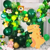 jungle party balloon kit decoration for jungle theme baby shower supplies wild animal jungle birthday party decoration