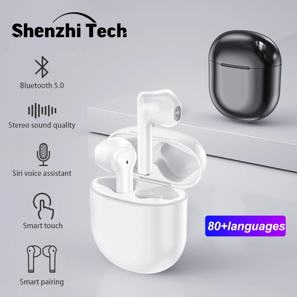 

V03 BT5.0 Smart Translation Headset 80+ Language Instant Translate Smart Voice Translator Song Translation Compatible Airpods
