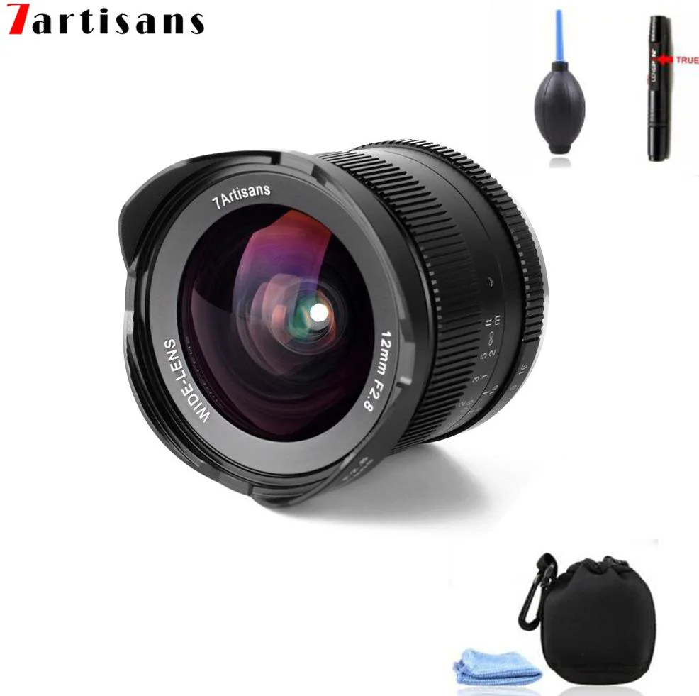 7artisans 12 мм F2.8 APS-C Широкий формат ручной объектив с фиксированным фокусным