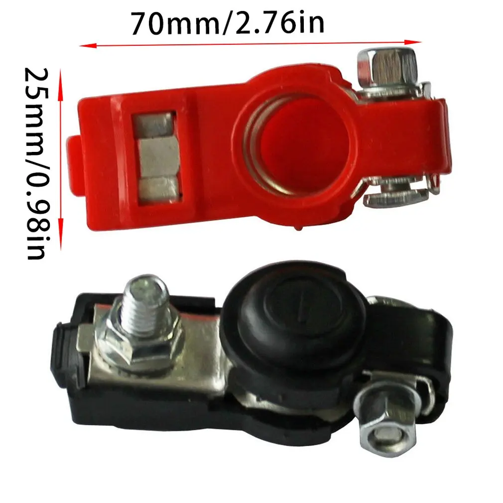 

2x battery quick-release clamps 6-12V pole terminals car battery terminals black and red color connector