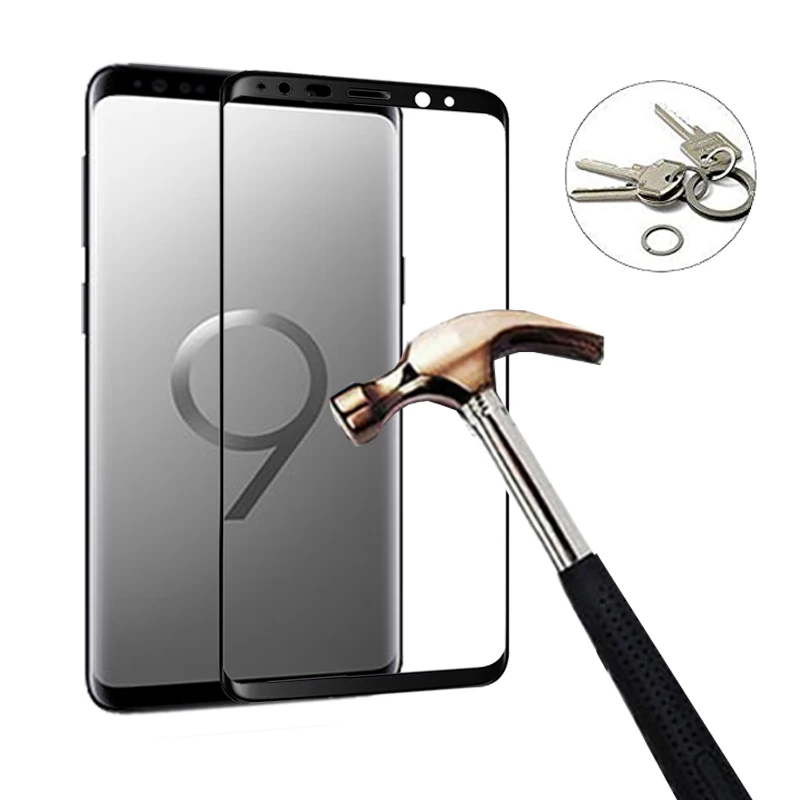 2в1 Защитное стекло для samsung galaxy s8 s9 plus защита экрана sansung s 8 9 9s s8plus камера с