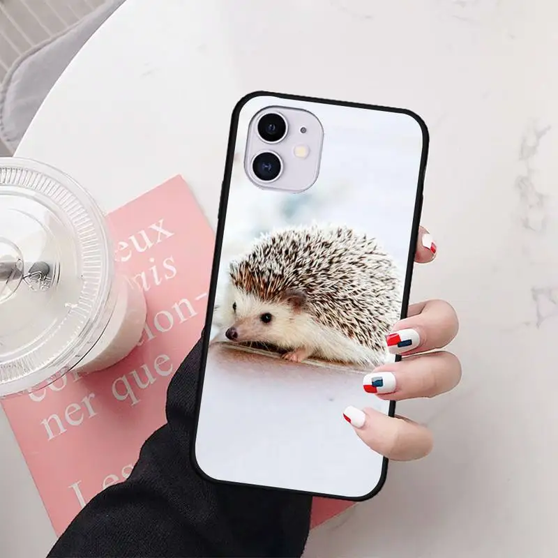 

Cute animal Hedgehog Phone Case For iphone7 8 plus 7 8 6 6s plus X XR XS MAX 11 12 Pro Max Cover