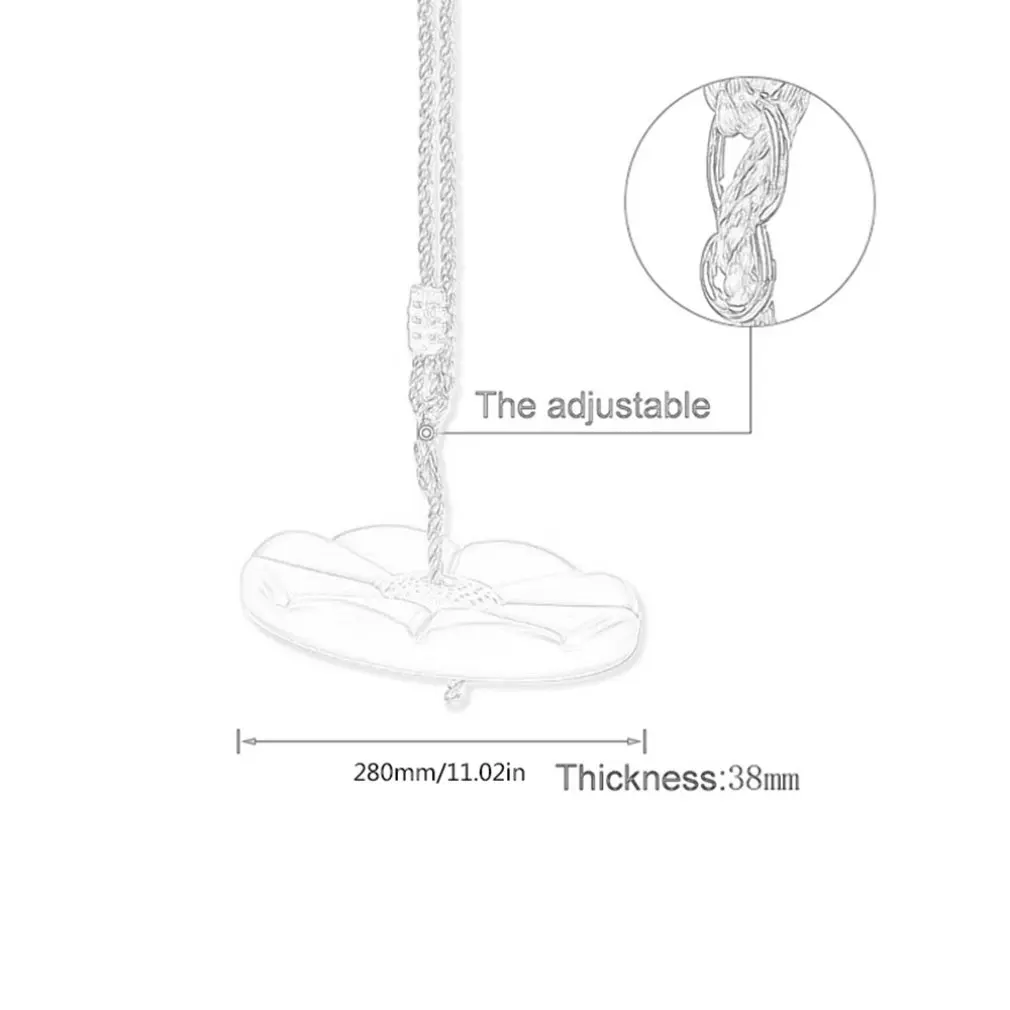 Дети открытый Крытый плиты качели обезьяна круглая пластина сиденье игрушки для