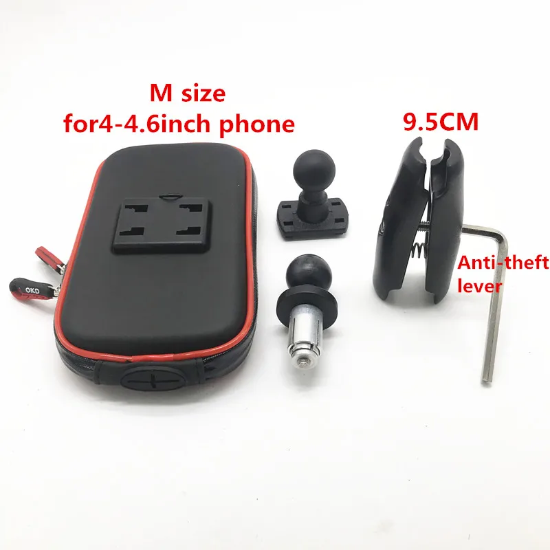 M size bag kit Держатель для телефона в вилка стержневой кронштейн мотонавигатор кронштейн для Yamaha YZF R1 2002- R6 2006- R1M 2007 2008 - Цвет: M size bag kit