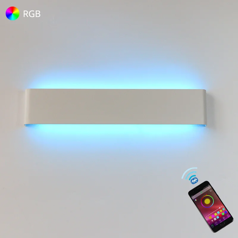 

LED Wall Light RGB Dimmable APP Remote Control Bluetooth-compatible Wall Lamp For Decorative Atmosphere Input AC220V/110V