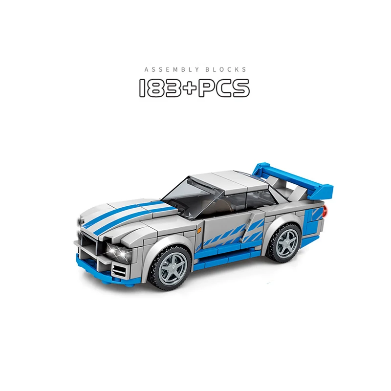 2021 новая модель 185 шт. гоночная строительство кирпич высокотехнологичные