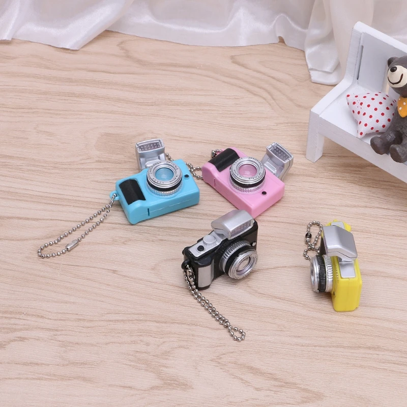 

Creative Camera Led Keychains With Sound LED Flashlight Key Chain Funny Toy