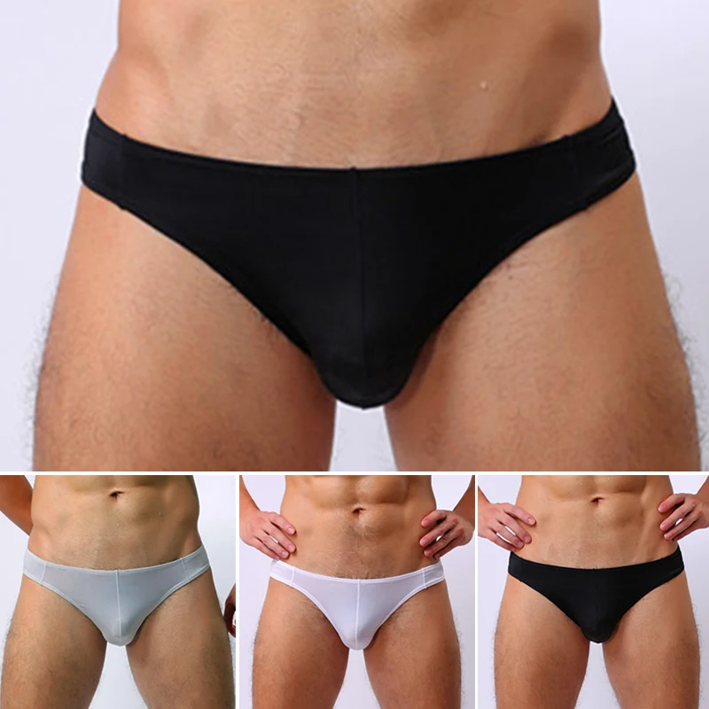

Men's briefs Sexy Low-rise Triangle Briefs Breathable Comfortable Seamless Underwear solid color underpants male
