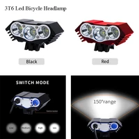usb bicycle lamp head 3000 lumen super power dc port mtb bike light 3t6 led cycling headlight night riding lighting accessories