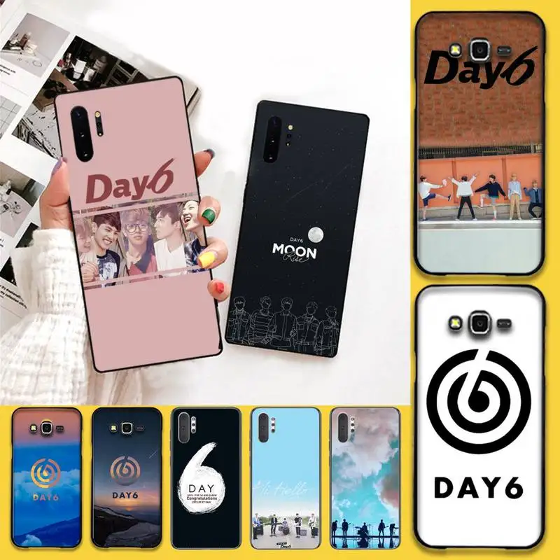 Мягкий чехол day6 kpop с логотипом черный для телефона Samsung Note 7 8 9 10 Lite Plus Galaxy J7 J8 J6 2018