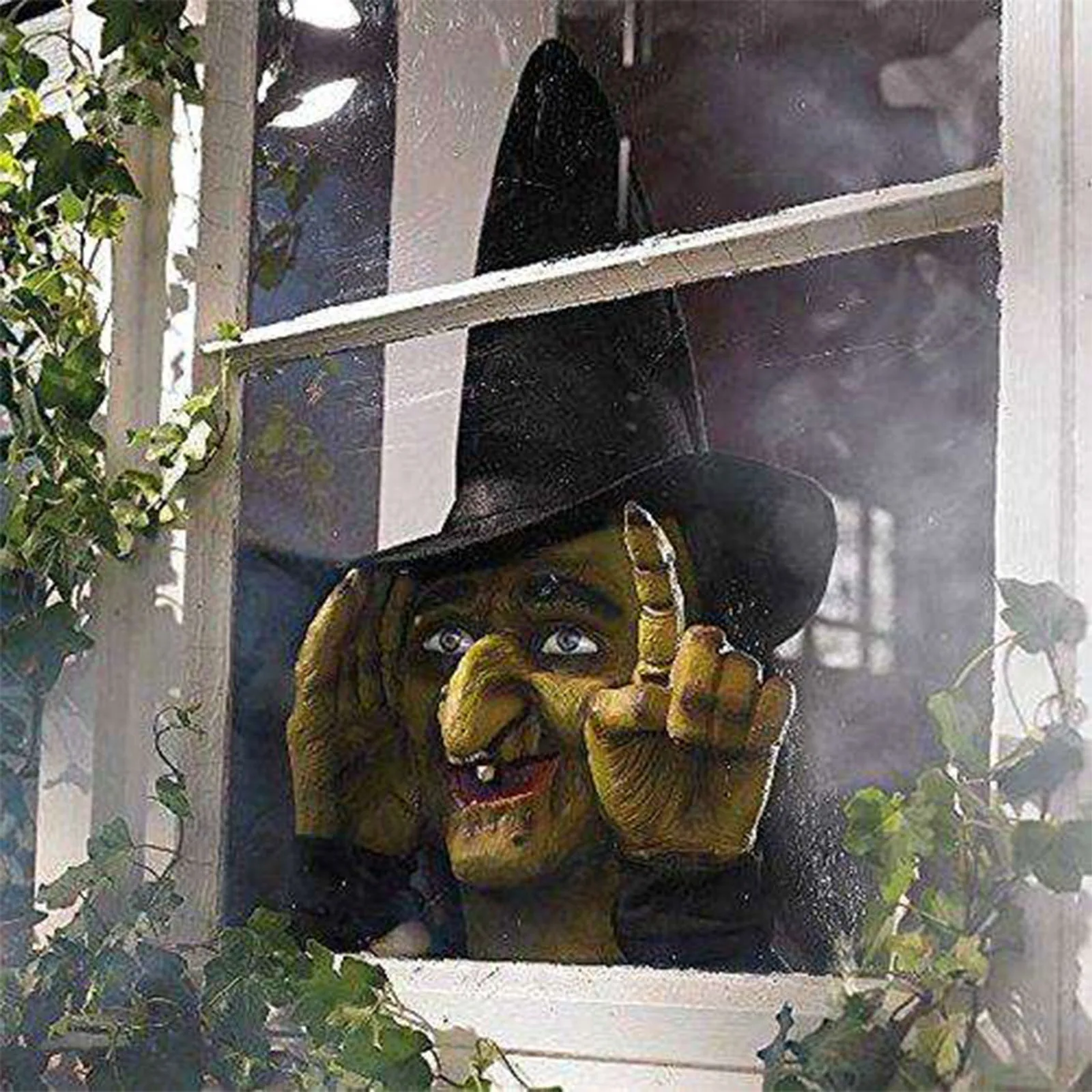 Страшный ливчик с первого взгляда прикол сувенир для украшения окон в помещении