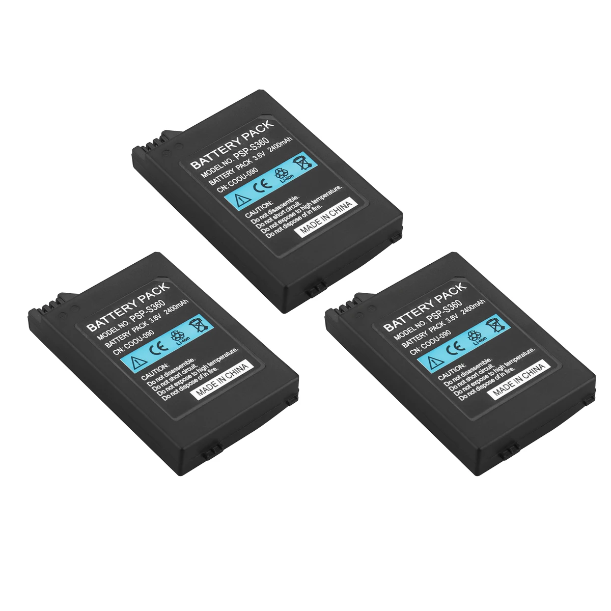 3 шт. аккумулятор 2400 мАч для Sony PSP2000 PSP3000 PSP 2000 3000 Сменный контроллера PlayStation Portable |