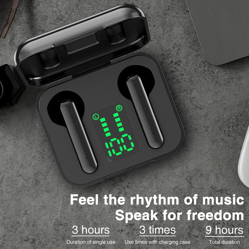 2020 X15 наушники вкладыши TWS Bluetooth Беспроводной светодиодный Дисплей 5 0 спортивные
