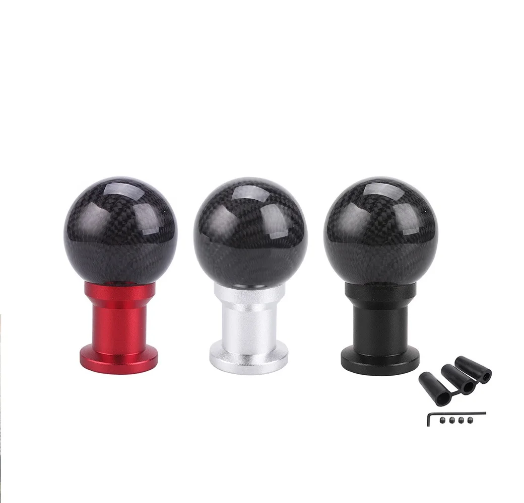 

Универсальная автомобильная алюминиевая ручка переключения передач из углеродного волокна, рычаг переключения передач на MT, подходит для Honda, Toyota, Nissan, Mitsubishi, Ford, Chevrolet