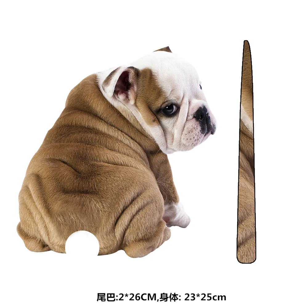 

Cute Dog Tail Wiper Car Sticker Home Decor Bedroom Background Door Living Room Bedroom Festival Decoration Decals Removable Pvc