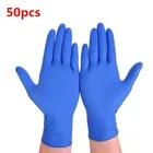 50100 шт. одноразовые нитриловые перчатки, латексные водонепроницаемые гипоаллергенные защитные перчатки для работы, перчатки без порошка