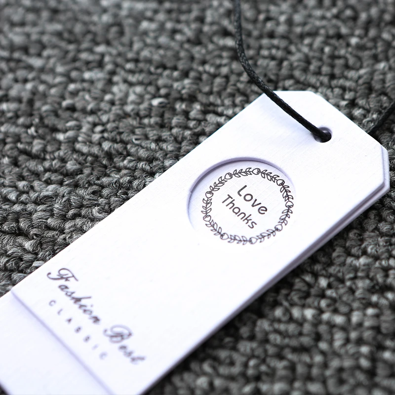 Lane Pattern+hollow out High quality hang tag /grade kraft paper /clothing bag label/customized printed logo swing | Дом и сад