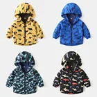 Куртка с бархатной подкладкой для мальчиков, водонепроницаемая теплая куртка, одежда на весну и осень, одежда для маленьких мальчиков, детская одежда, 2021