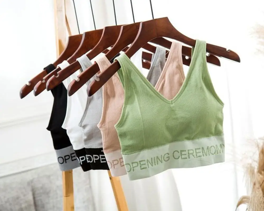 Новый жилет Модный женский бюстгальтер с надписью дышащие и приятные для кожи