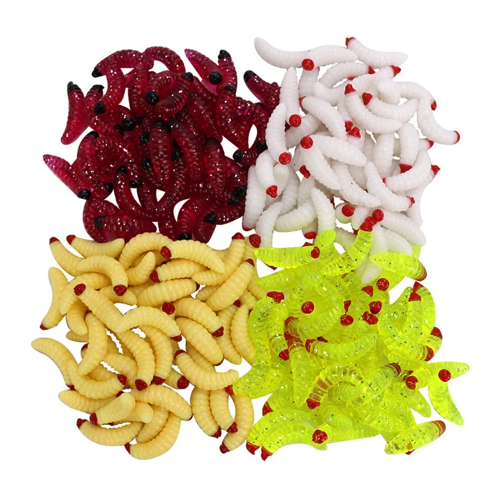 

Fly Fishing Soft Lure Lure PVC Soft Trout Worms 2.4cm Fishing Tackle Flies