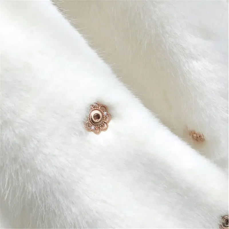 

Women Winter Autumn Mink 2021 Fur Long Coat Elegant Loose Casual Faux Fur Coat Women'S Coats With Artificial Fur