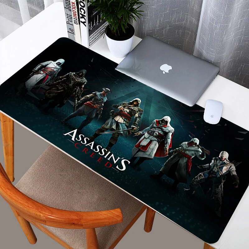 

Assassin's Creed Large Gaming Mouse Pad For Laptop Desk Mat Rubber Non Slip Mousepad Office Decoration Home Keyboard Pad