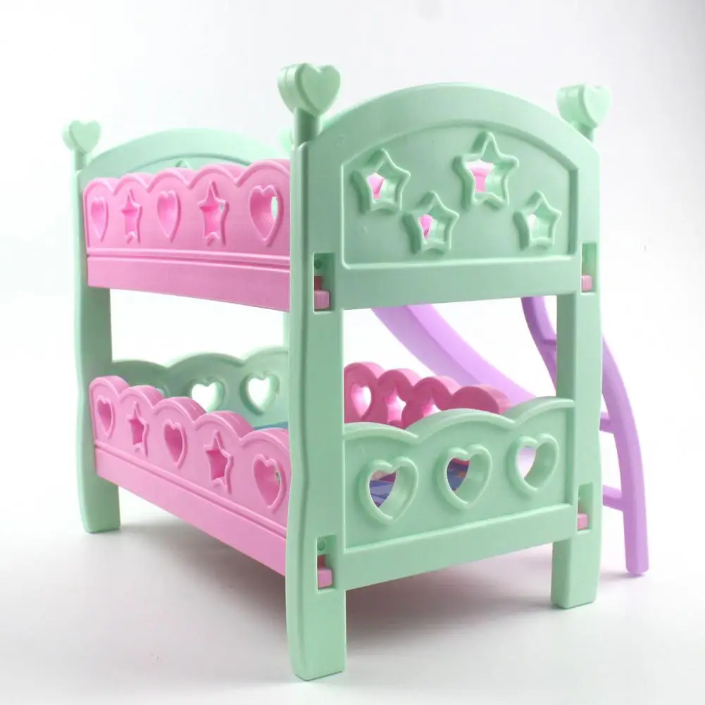 

Vivid Appearance Convenient to Store Play House Toy Mini Bed for Home
