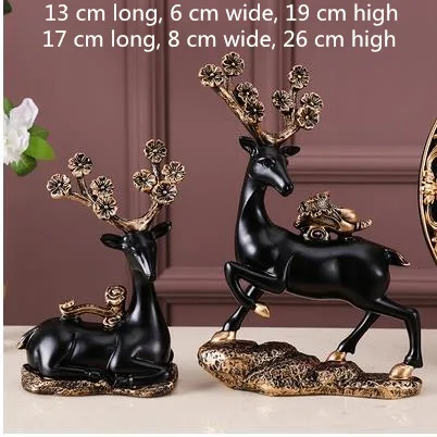 

NORDIC STYLE RETRO DEER CRAFTS, CHRISTMAS GIFTS, LIVING ROOM WINE CABINET TV CABINET HOME DESKTOP DECORATIONS ORNAMENTS